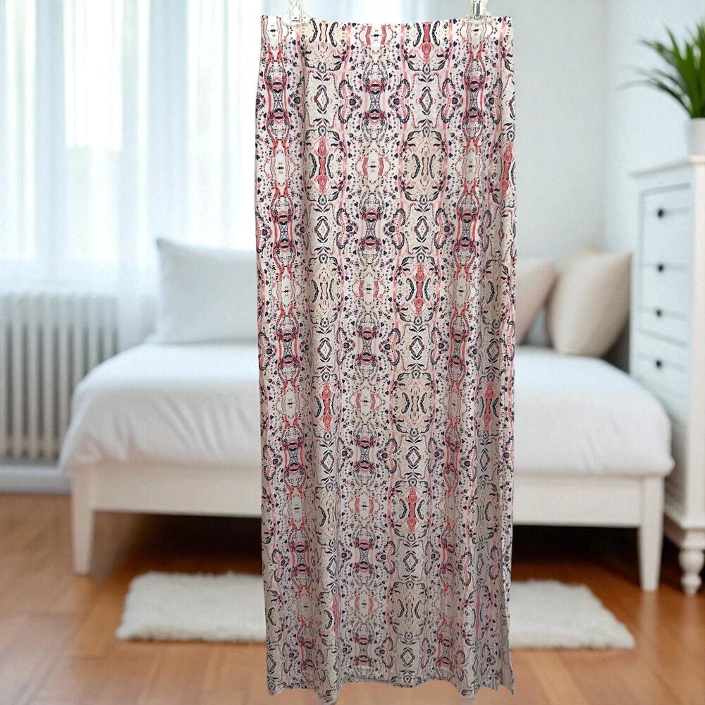 Cato Summer Maxi Skirt Stretch Geometric Print Cream Women S
